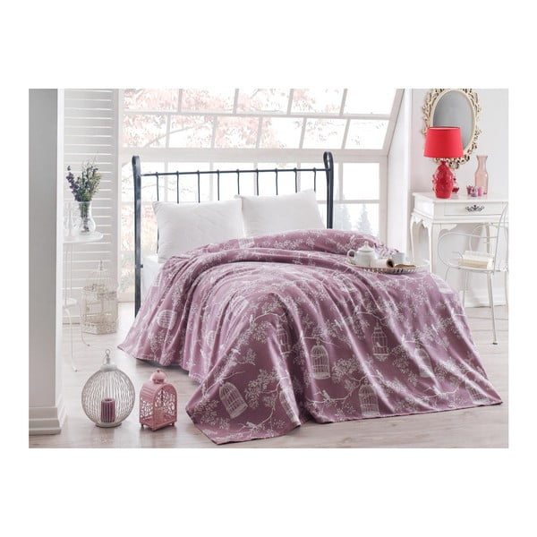 Cuvertură subțire pentru pat Samyel, 200 x 235 cm, violet