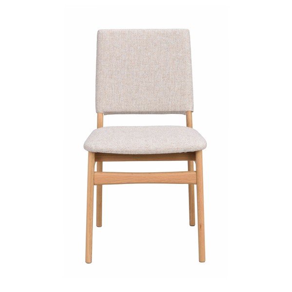 Scaun de dining crem/în culoare naturală din lemn de stejar Medford – Rowico-image-3