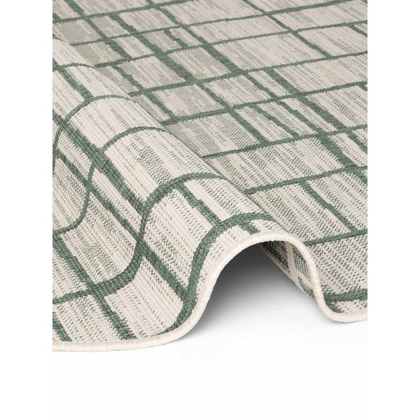 Covor pentru exterior și interior verde/crem rotund ø 200 cm Haringey Crouch – Ted Baker-image-3