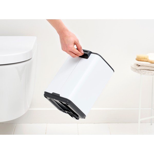 Coș de gunoi alb cu pedală din oțel 4 l Bo – Brabantia-image-3