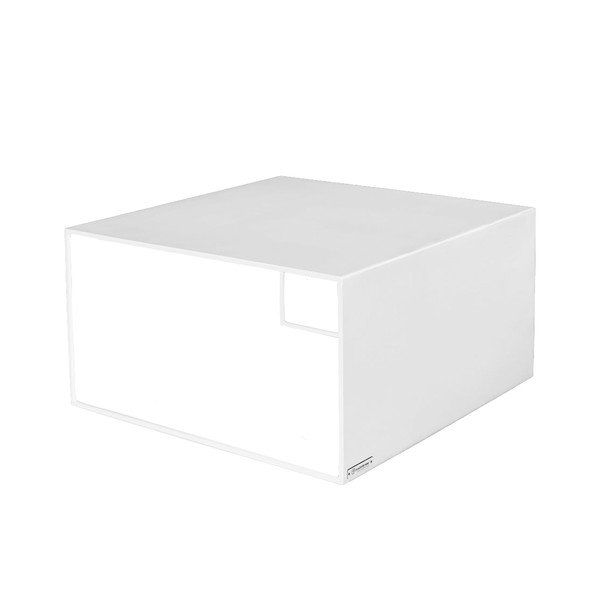 Măsuță de cafea albă din metal 80x80 cm 2Wall – CustomForm