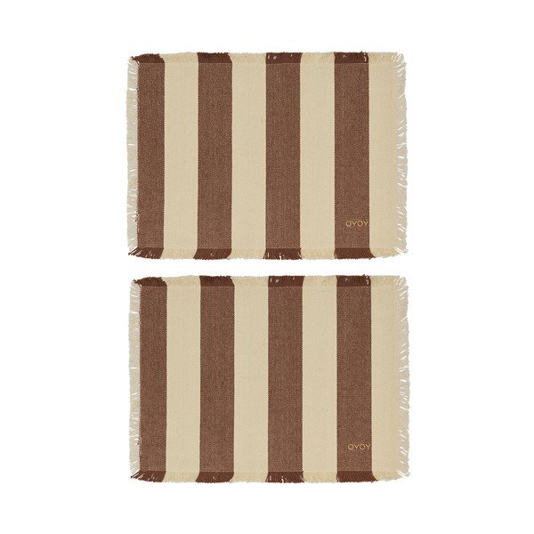 Suporturi pentru farfurii 2 buc. din bumbac organic 36x48 cm Toppu – OYOY Living Design
