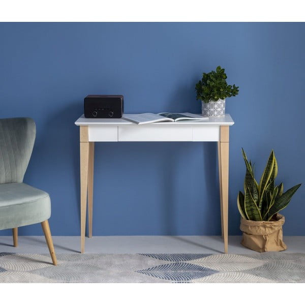 Birou Ragaba Mimo, lungime 65 cm, alb-image-1