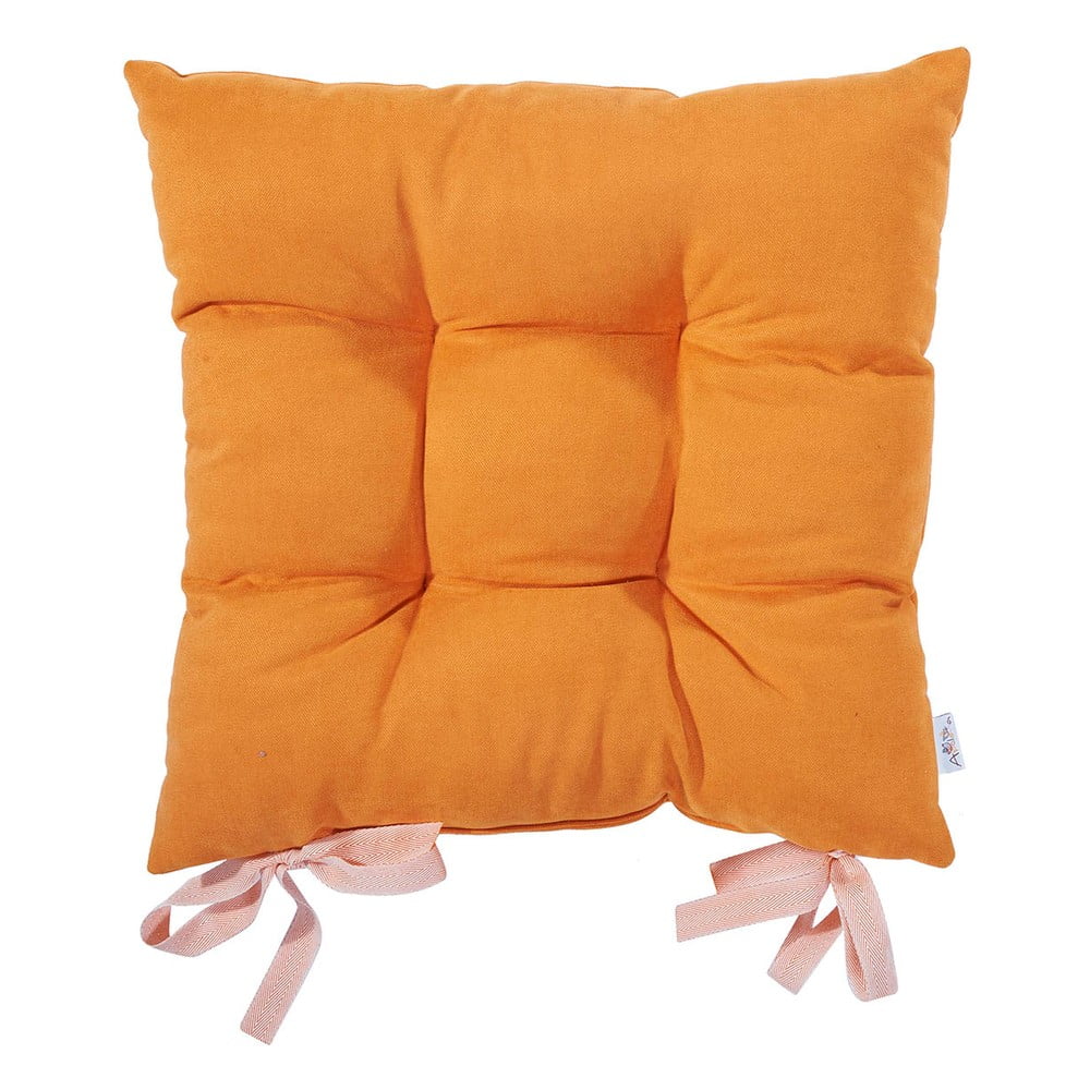 Pernă pentru scaun Apolena Honey Chair Pad Plain Collection, 43 x 43 cm, portocaliu deschis