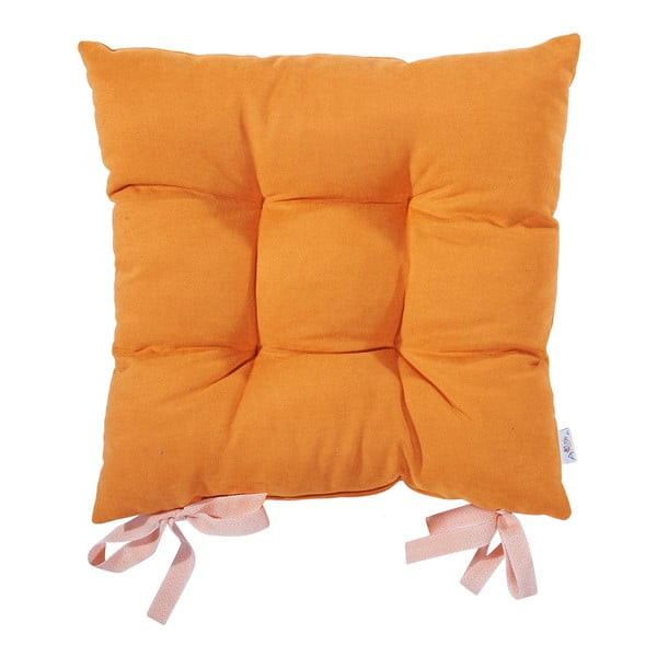 Pernă pentru scaun Apolena Honey Chair Pad Plain Collection, 43 x 43 cm, portocaliu deschis