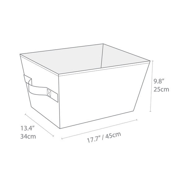 Coș de depozitare de depozitare din material textil 34,5x45x25 cm Soft Storage – Bigso Box of Sweden-image-4