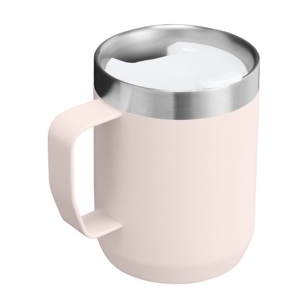 Cană termos roz-deschis din oțel inoxidabil 230 ml Stay-Hot Camp Mug Rose Quartz – Stanley-image-3