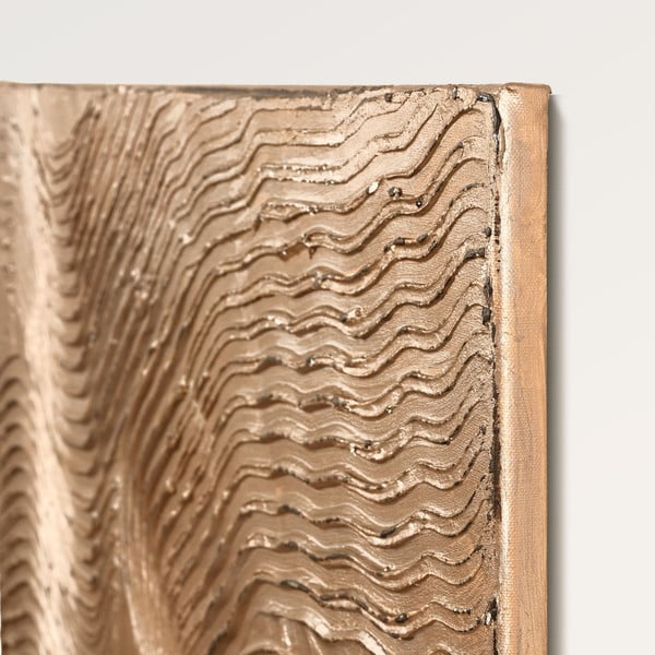 Tablou pictat manual 88x118 cm Metallic Brown – Malerifabrikken-image-3