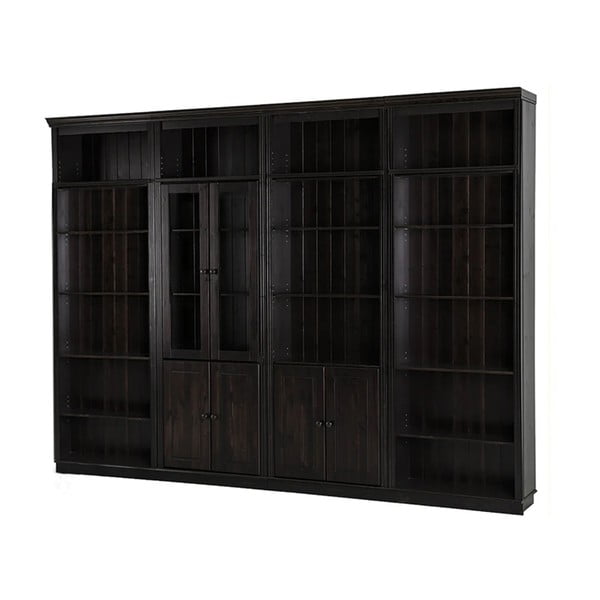 Bibliotecă maro din lemn de pin 296x223 cm Anita – Støraa-image-2