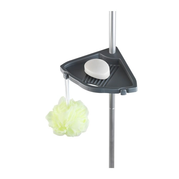 Raft telescopic de perete pentru baie Wenko Easy, gri-image-2
