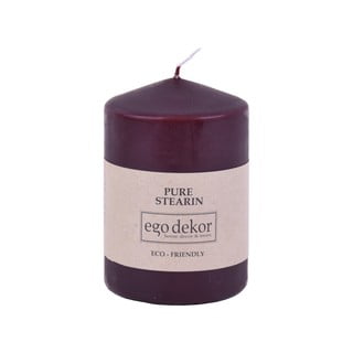 Lumânare Eco candles by Ego dekor Top, durată ardere 25 h, vișiniu