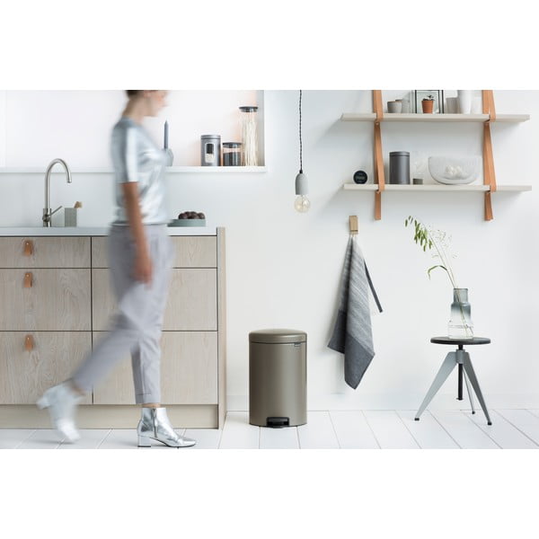 Coș de gunoi gri cu pedală din oțel 20 l NewIcon – Brabantia-image-3