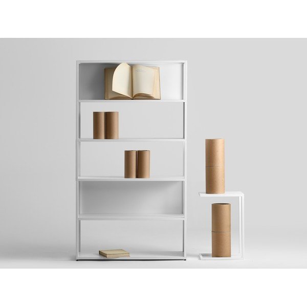 Bibliotecă din metal Custom Form Hyller Side, alb-image-1