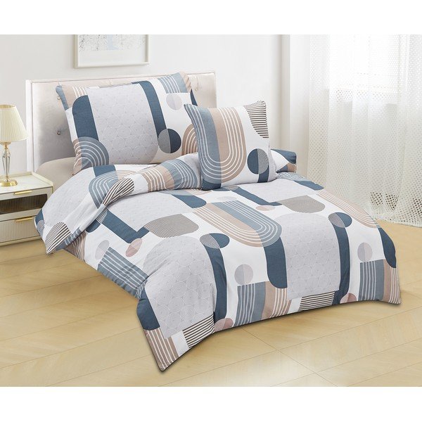 Lenjerie de pat din microsatin pentru pat de o persoană cu 3 piese 140x200 cm Beryl – My House-image-1