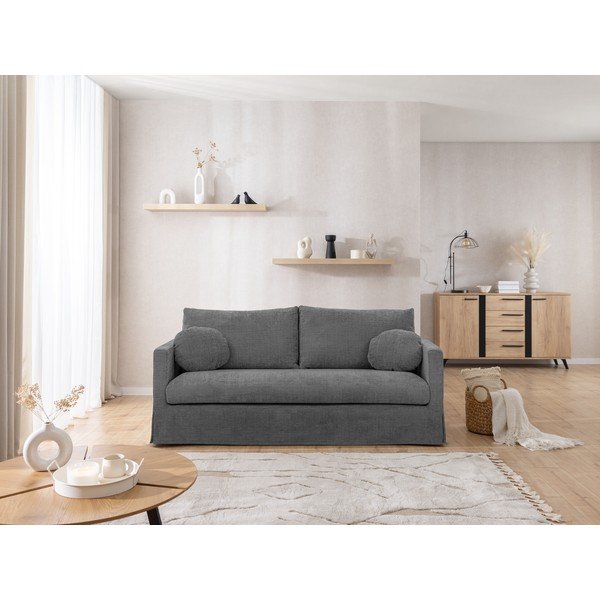 Canapea gri închis 195 cm Paphos – Ropez-image-3