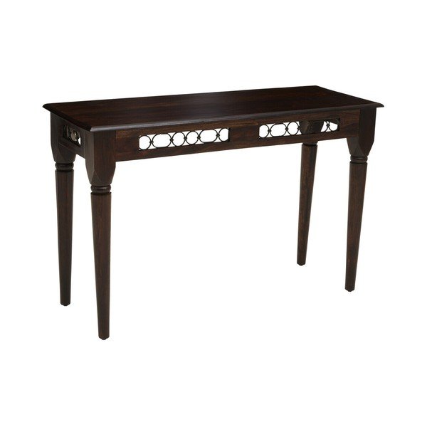 Masă consolă în culoare naturală închisă din lemn de palisandru 45x120 cm Srina – Premier Housewares