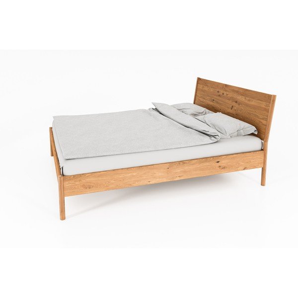 Pat din lemn de stejar 90x200 cm Pola – The Beds-image-2