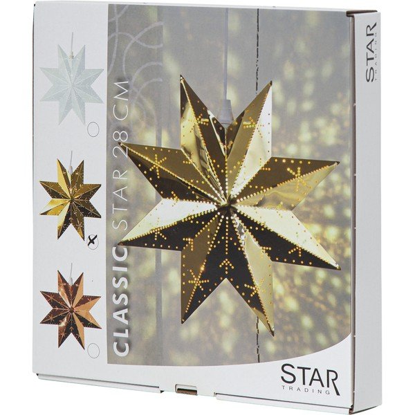 Decorațiune luminoasă de Crăciun de culoare aurie Classic - Star Trading-image-4