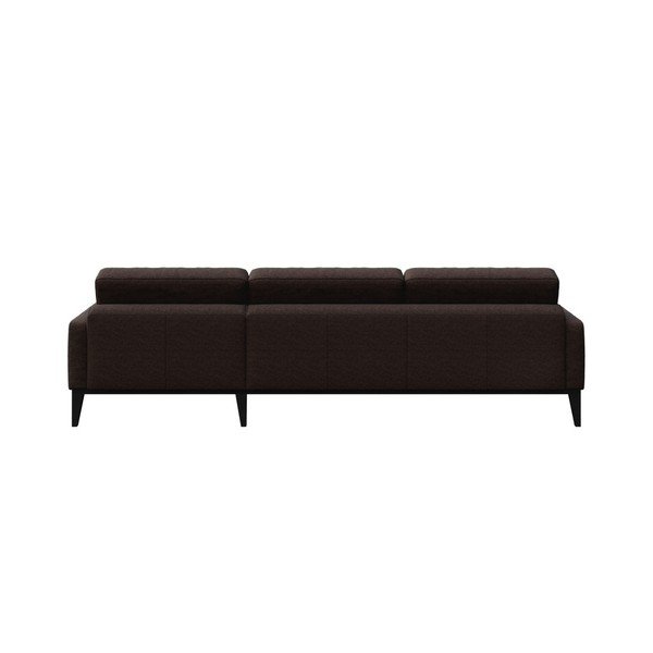 Colțar cu șezlong pe partea stângă MESONICA Musso Tufted, maro-image-3