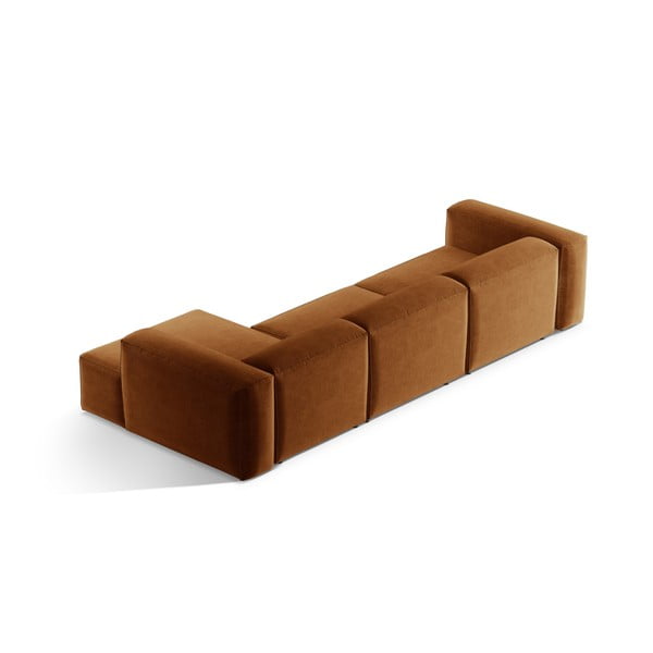 Colțar cărămiziu (cu colț pe partea dreaptă/cu șezlong) Bergamo – Cosmopolitan Design-image-4