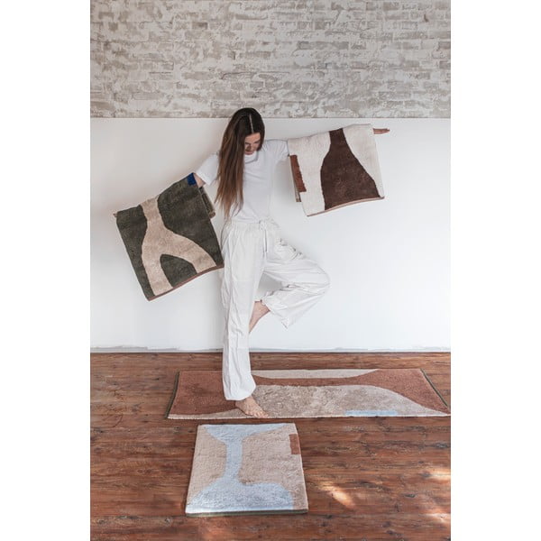 Covor verde închis lavabil din bumbac 50x80 cm Figura – Mette Ditmer Denmark-image-3