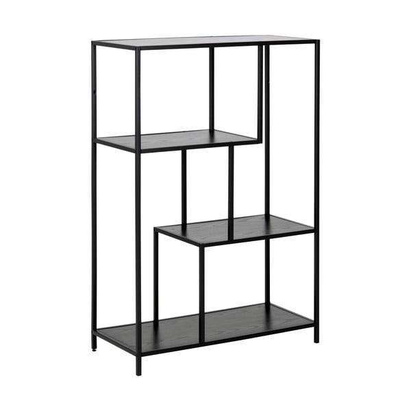 Bibliotecă neagră 77x114 cm Seaford – Actona-image-2