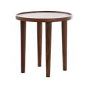 Măsuță auxiliară rotundă din lemn masiv de acacia ø 49 cm Qiano – Light & Living