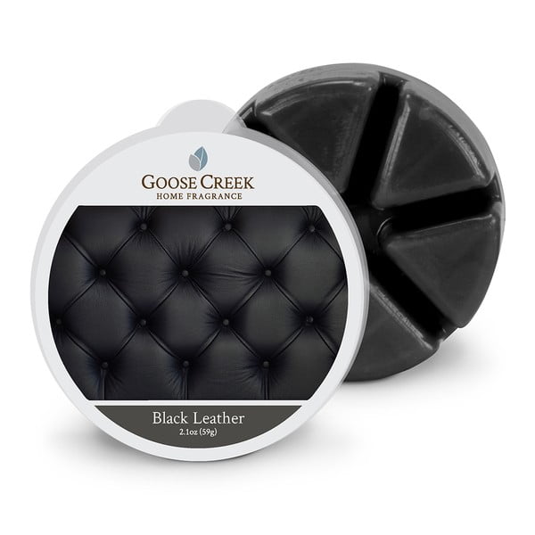 Ceară aromată pentru lămpi aromaterapie Groose Creek Black Leather, 65 ore de ardere