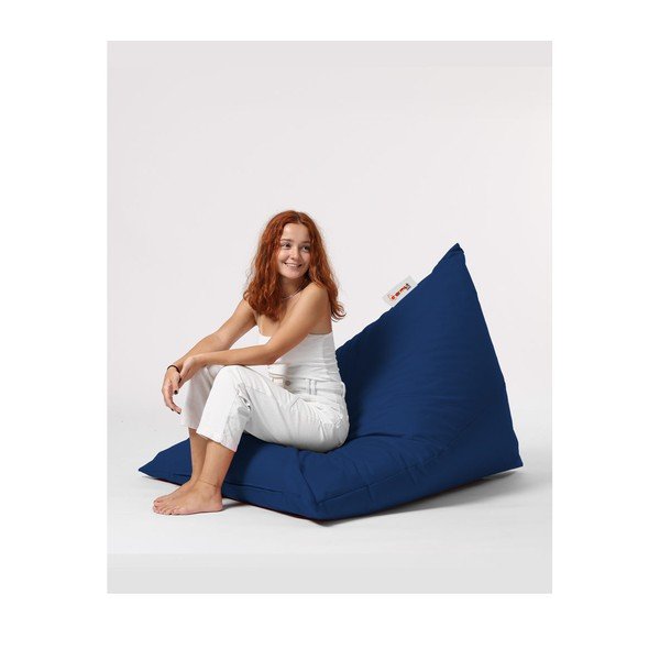 Fotoliu bean bag albastru închis Pyramid – Floriane Garden-image-2