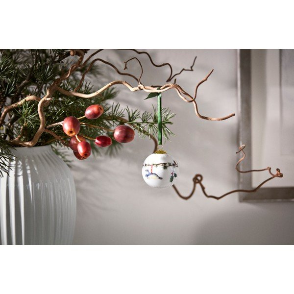 Ornament de Crăciun pictat manual din porțelan ø 6 cm Hammershøi Christmas – Kähler Design-image-1