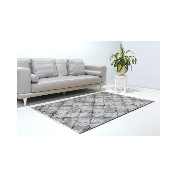 Covor reversibil Vitaus Camila, 77 x 200 cm, gri închis -image-1