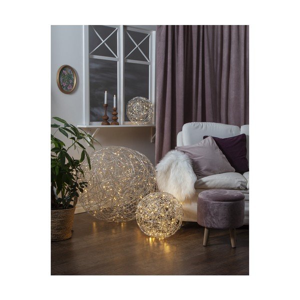 Decorațiune cu LED pentru exterior din oțel inoxidabil Star Trading Light Trassel, ø 37,5 cm-image-2