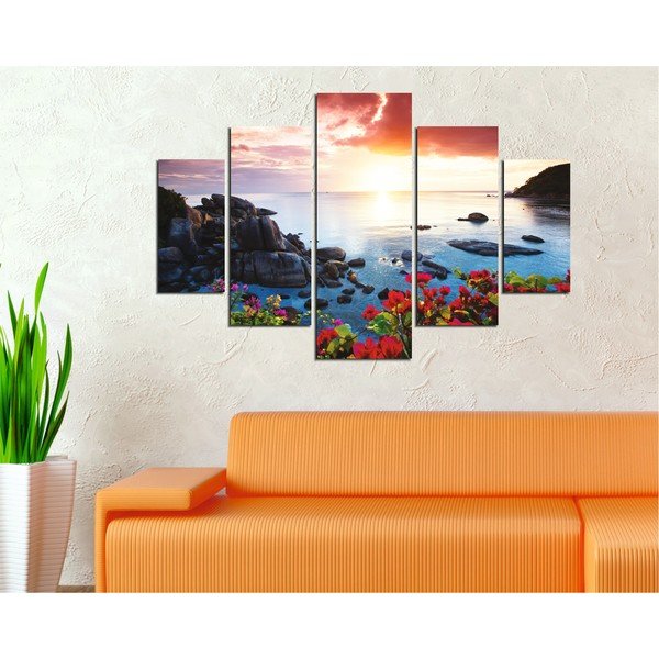 Tablou din 5 piese Lake-image-1