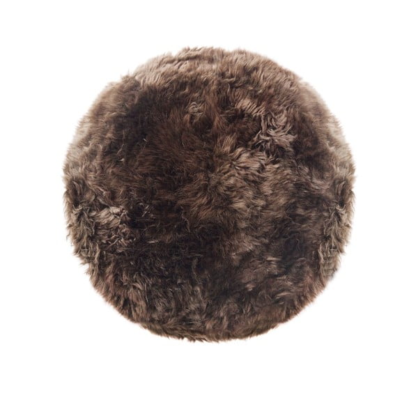 Covor din blană de oaie Royal Dream Zealand, ⌀ 70 cm, taupe