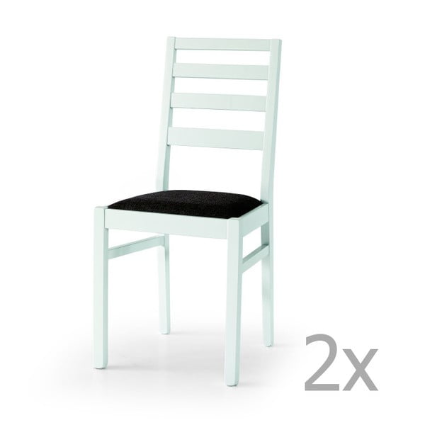Set 2 scaune Castagnetti Beech, alb