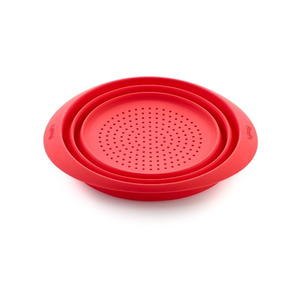 Strecurătoare din silicon Lékué Mini, roșu-image-1