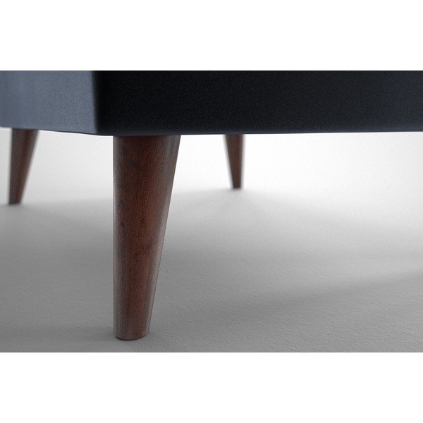 Taburet din catifea My Pop Design Auteuil, albastru închis-image-1