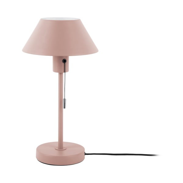 Veioză roz-deschis cu abajur din metal (înălțime 36 cm) Office Retro – Leitmotiv