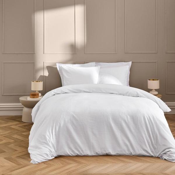 Lenjerie de pat albă pentru pat dublu, extinsă 240x220 cm Linella – douceur d'intérieur