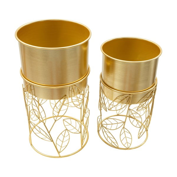 Ghivece decorative 2 buc. din metal ø 23 cm Livi – Mauro Ferretti-image-2