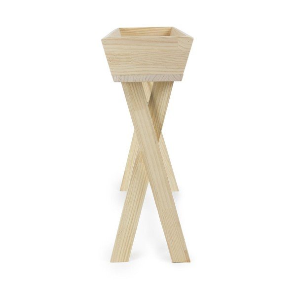 Suport din lemn de pin pentru ghivece Surdic Macetero-image-2