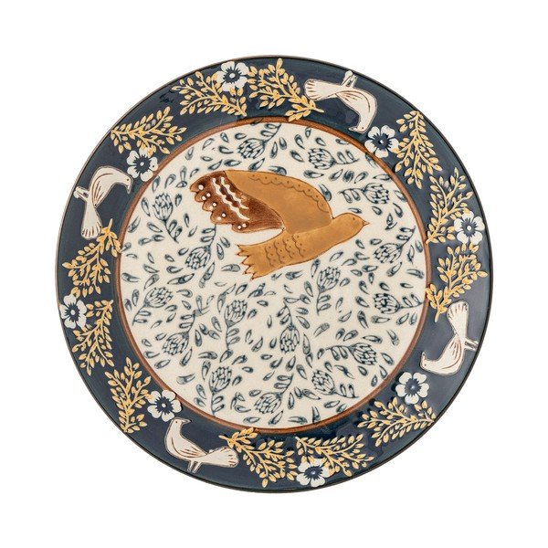 Farfurie albastră pentru desert  din gresie ø 16 cm Hezha – Bloomingville