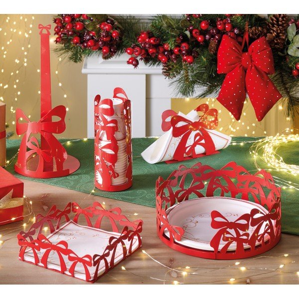 Suport pentru șervețele din oțel inoxidabil Red Ribbon – Brandani-image-1