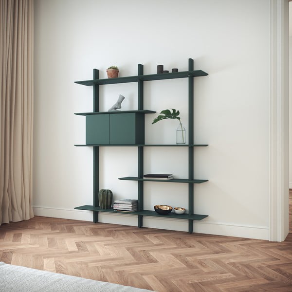 Sistem modular de rafturi verde 162x190 cm Bridge – Tenzo-image-3