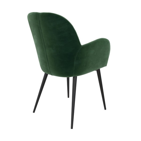 Scaun de sufragerie verde tapițat Fitz – Støraa-image-2