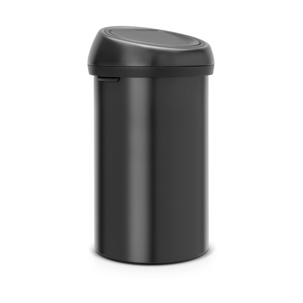 Coș de gunoi negru mat cu senzori de atingere din oțel 60 l Touch Bin – Brabantia