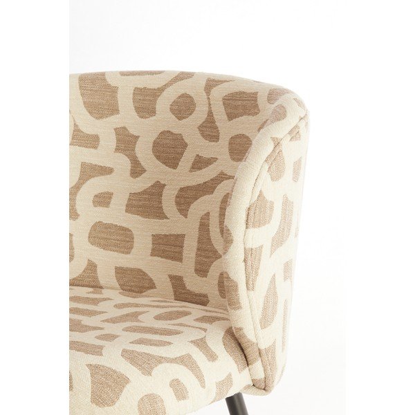 Scaun de dining bej/taupe tapițat Elyna – Light & Living-image-4