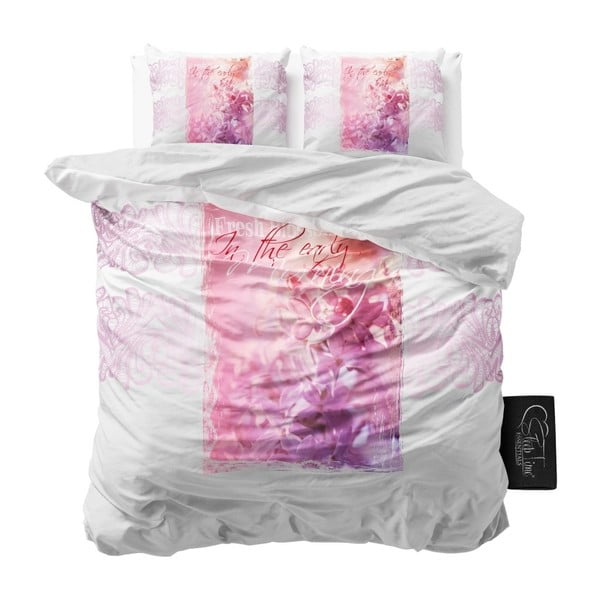 Lenjerie de pat din bumbac Dreamhouse Morning Blossom, 200 x 200 cm