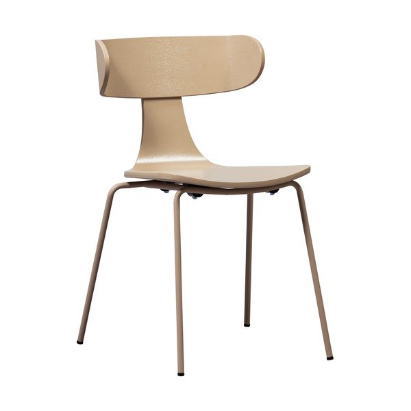 Scaun de dining în culoare naturală stivuibil cu aspect de lemn de frasin Form – WOOOD