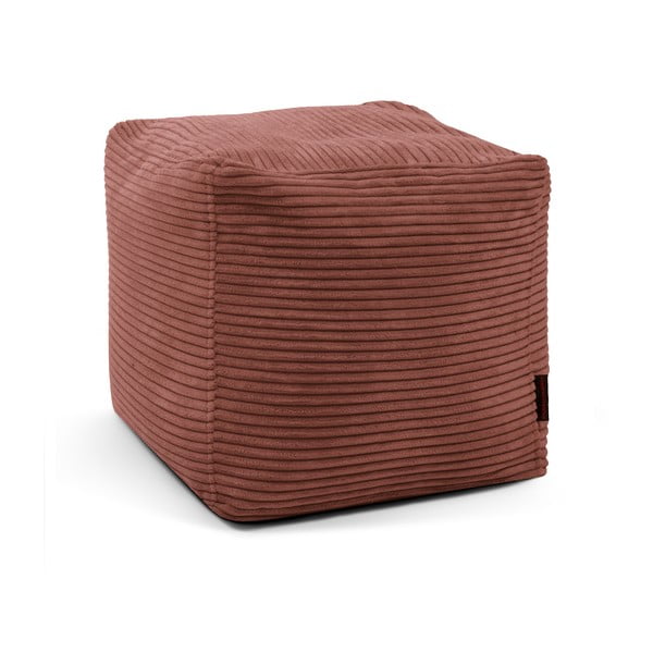 Fotoliu bean bag cărămiziu cu tapițerie din catifea reiată Up! MooG – SLOWDOWN